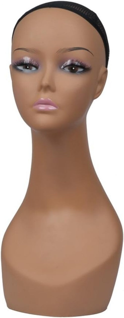 Gift-Ready 4 Pcs Mannequin Head Set - Perfect for Wig & Facial Accessory Display