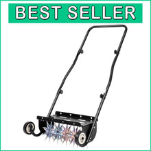 Load image into Gallery viewer, Compact 18-Inch Lawn Aerator with Weight Tray for Improved Soil Penetration
