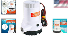 Load image into Gallery viewer, Efficient Marine Bilge Pump – 12V, 2000 GPH Flow with Stainless Steel Features
