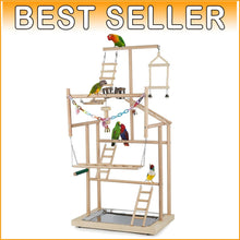 Load image into Gallery viewer, Modern 37-Inch Parrot Playground with Easy Setup - Ideal Bird Gym Experience