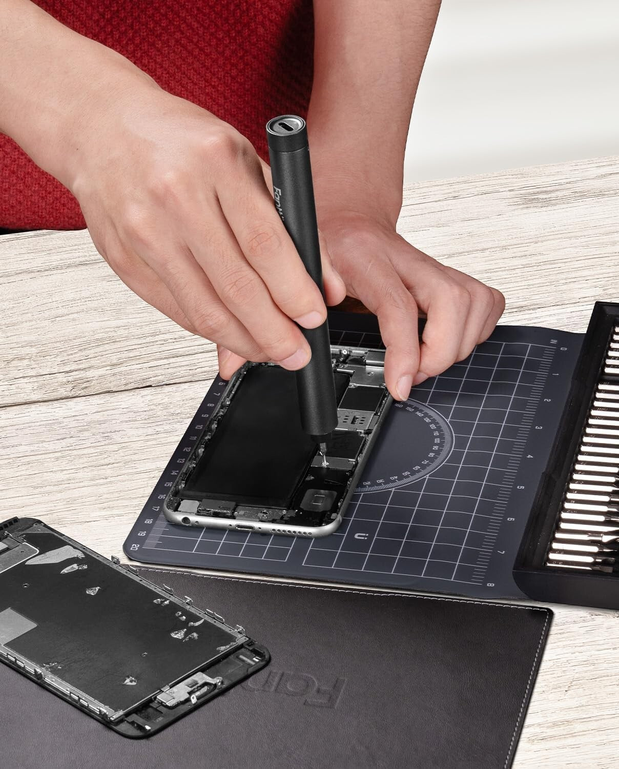 Electric Precision Screwdriver Kit with 64 Magnetic Bits - Ultimate Repair Tool