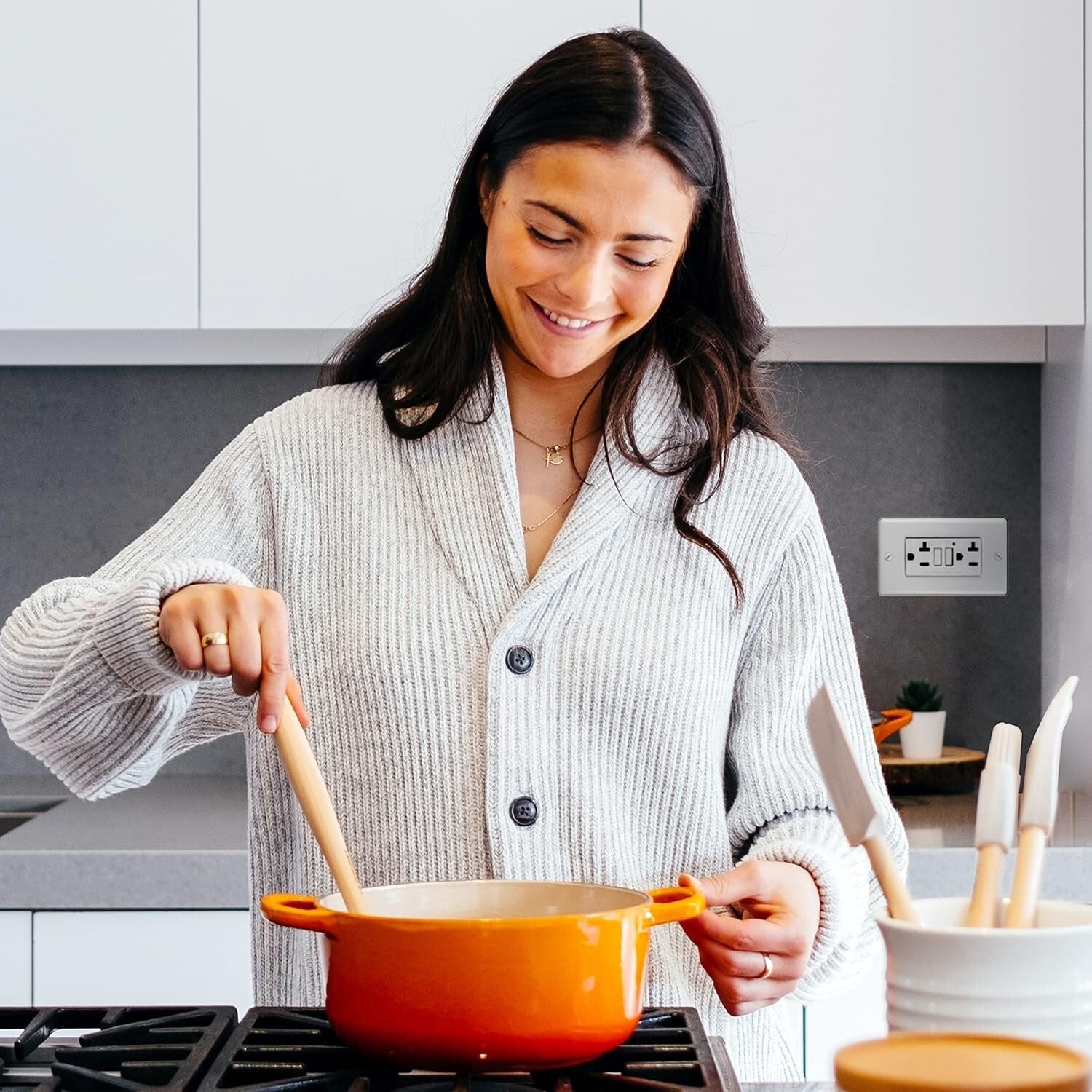 GFI Duplex Receptacles with LED Indicator - Non-Tamper-Resistant Safety Solution