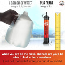 Load image into Gallery viewer, 5 Reusable Water Straws - Filters 1800 Gallons for Hiking, Travel, and Survival