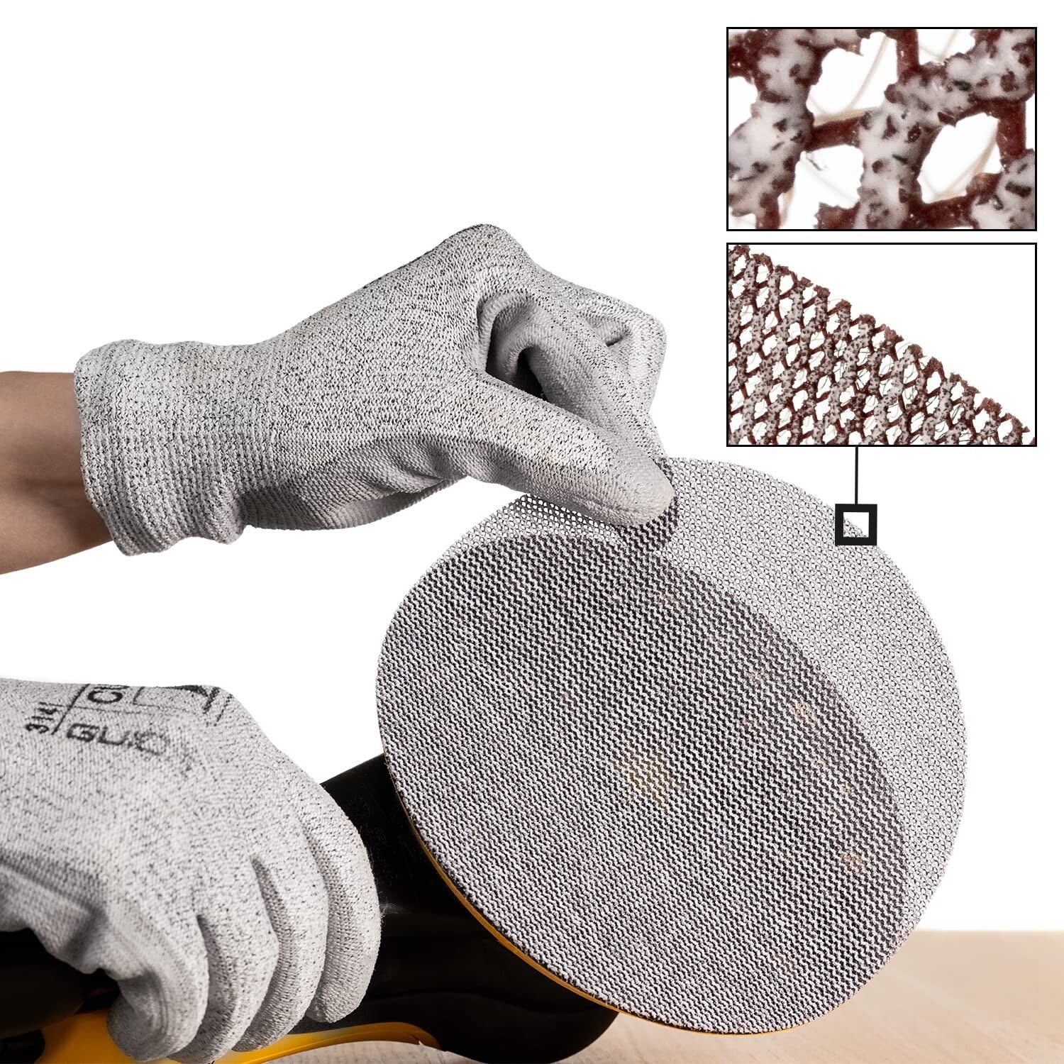 35-Piece Abranet Hook and Loop Sanding Disc Mix-Pack - 5-Inch for All Materials