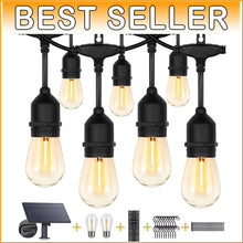 Load image into Gallery viewer, Remote Control Solar String Lights 100FT - 30+2 Shatterproof Bulbs for Parties