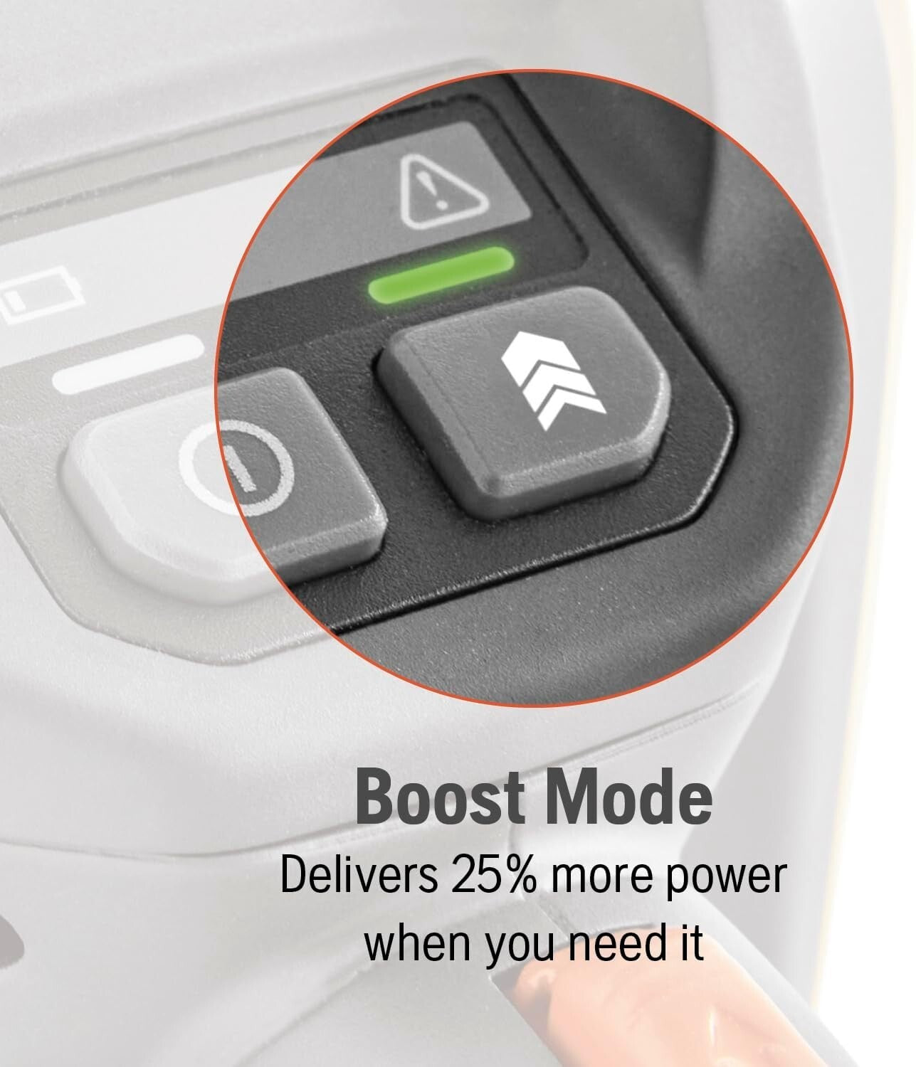 Battery-Powered Power Axe 350i Chainsaw: 25% More Power Boost Mode Included