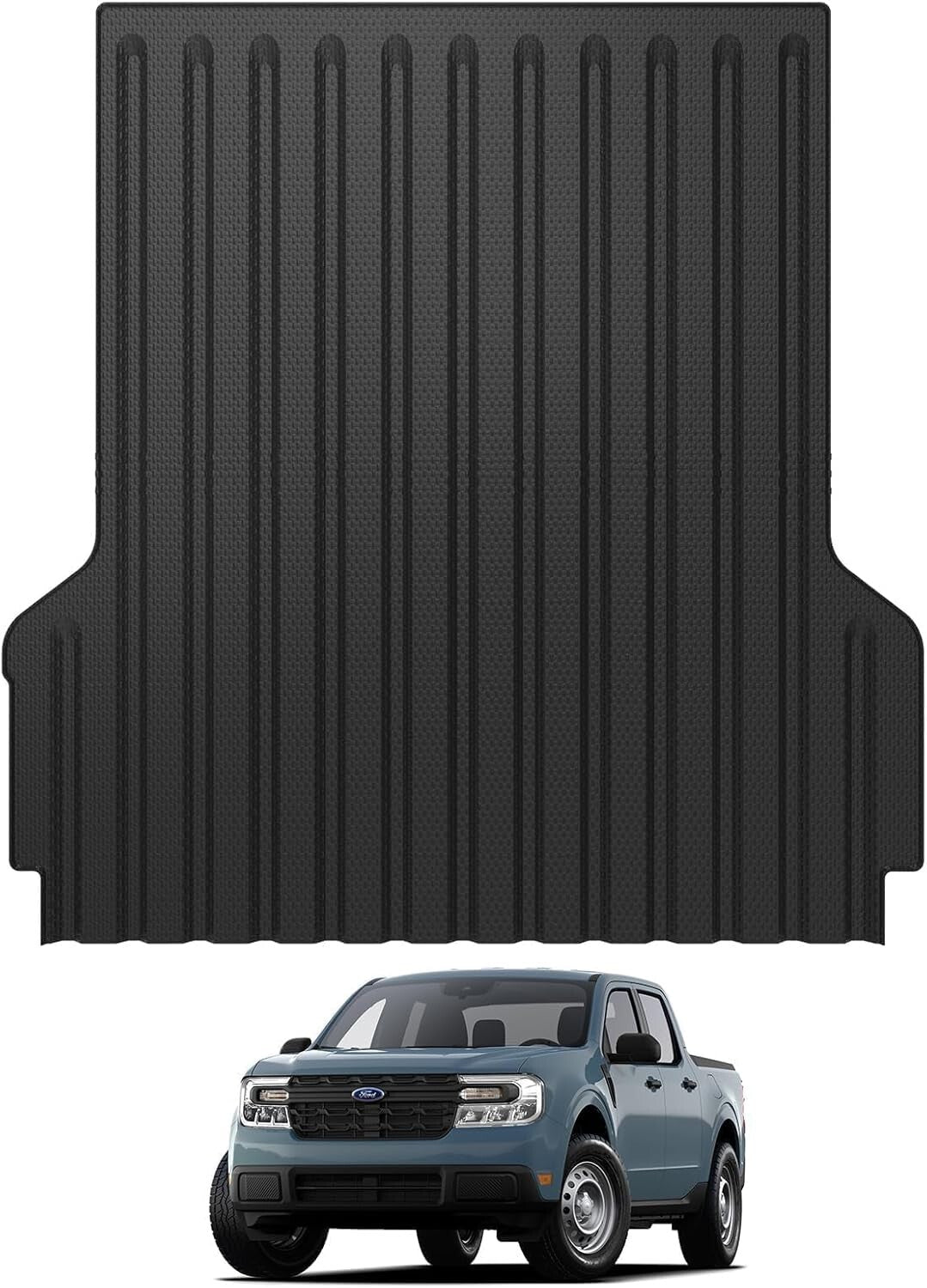Custom Fit TPE Bed Mat for 2022-2025 Trucks with Raised Edges for Protection