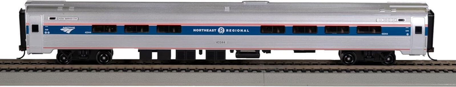 Detailed 85' Amtrak Amfleet I Café Car - Northeast Region Phase VI HO Scale