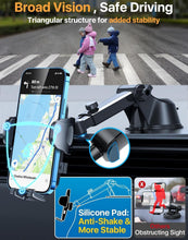Load image into Gallery viewer, Versatile 360-Degree Car Phone Mount with Strong Suction - Thick Case Friendly