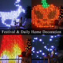 Load image into Gallery viewer, App-Controlled 400 LED Color Changing Curtain Lights - 6.5x6.5ft for All Seasons