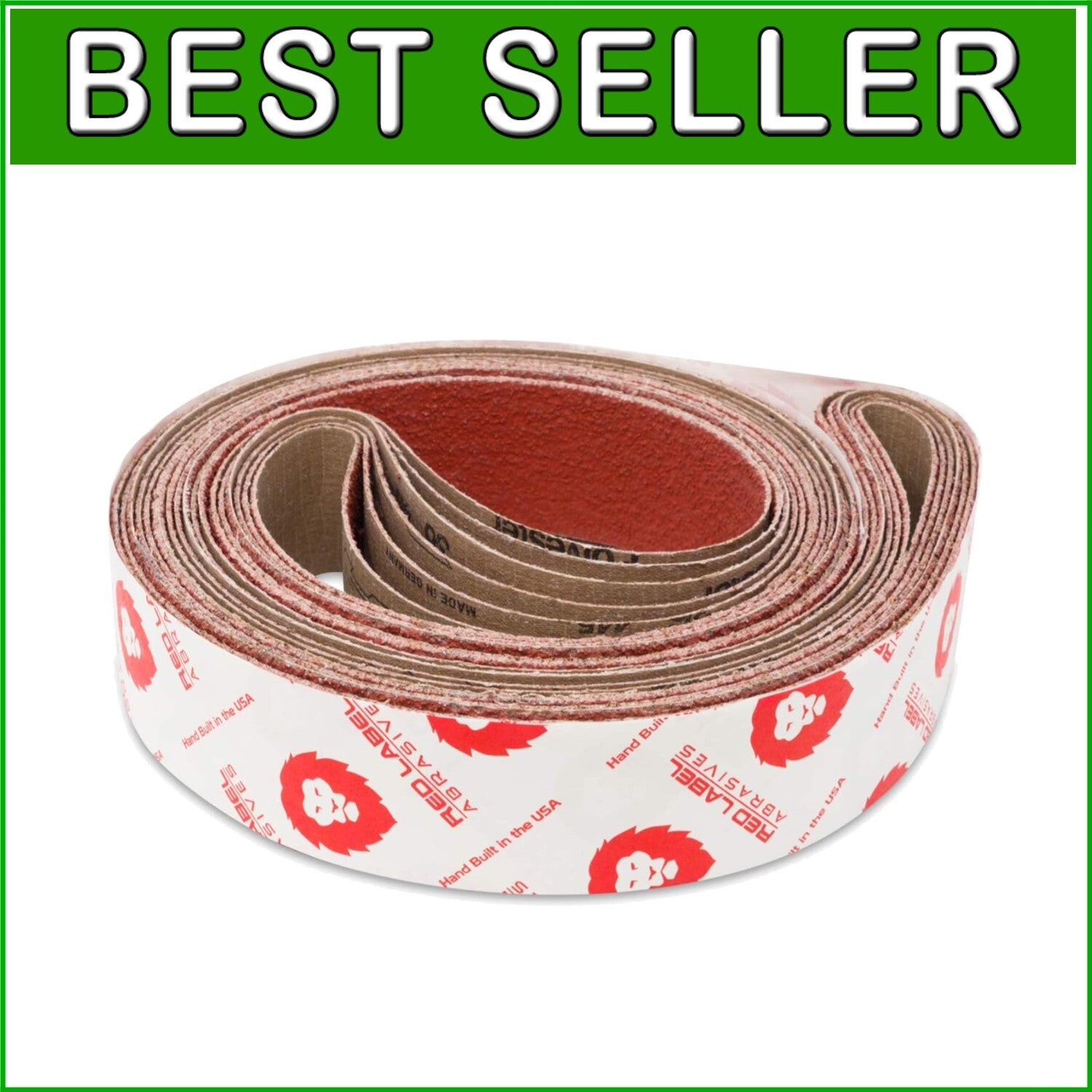 2 x 42 Inch Extra Coarse Ceramic Sanding Belts - 36 Grit, 6 Pack for Metalwork
