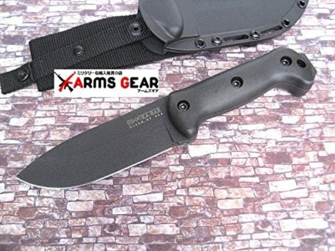 Becker Fixed Blade Knife - 5.25in Carbon Steel Drop Point for Outdoor Adventures