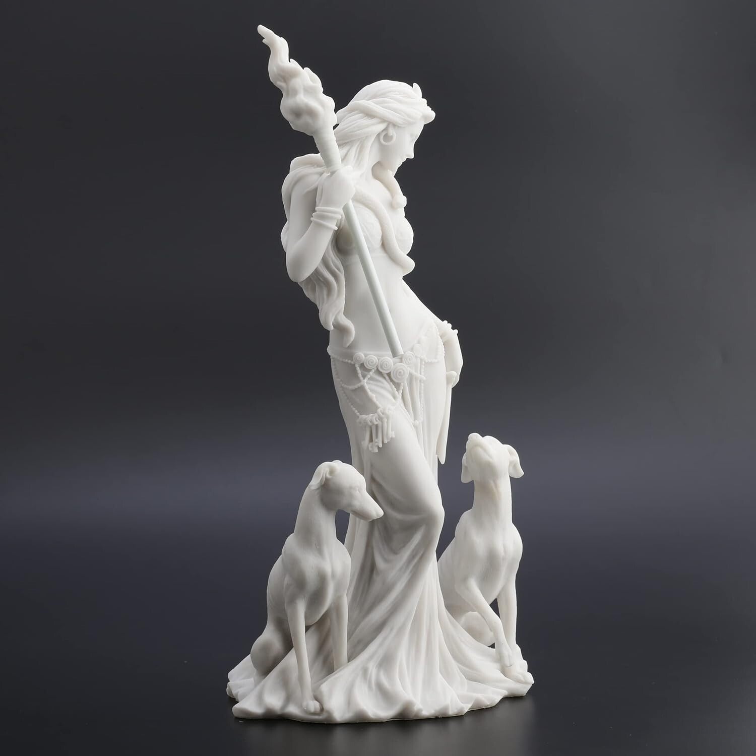 Hecate Resin Sculpture: 13 3/8 Inches of Greek Mythology - Gift-Ready Art Piece