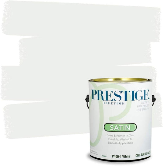 1 Gallon Low VOC Satin Interior Paint - Smooth Application, Durable Coverage