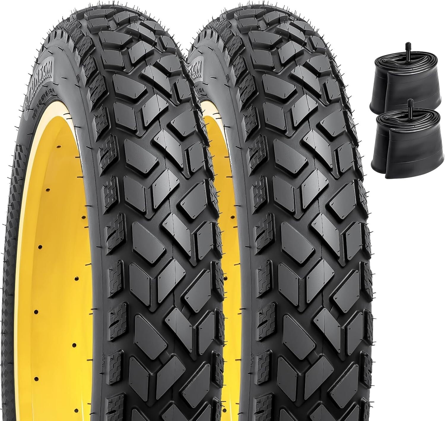 20x4.0 Heavy Duty E-Bike Tires & Tubes - Ultimate All-Terrain Performance Duo