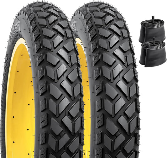 20x4.0 Heavy Duty E-Bike Tires & Tubes - Ultimate All-Terrain Performance Duo