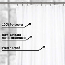 Load image into Gallery viewer, Breathable Fabric Shower Curtain - Waterproof, Stylish &amp; Machine Washable
