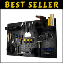 Load image into Gallery viewer, 4 ft. Industrial Metal Pegboard Organizer Kit - Ultimate Tool Storage Solution