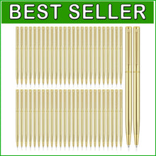 Load image into Gallery viewer, Classic Gold Metal Ballpoint Pens - Perfect for Weddings &amp; Business Use (100)