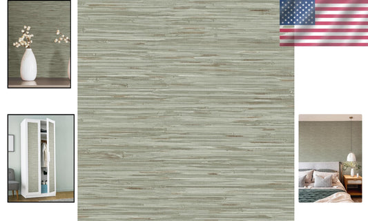 Textural Green Peel and Stick Wallpaper - Ideal for Stylish DIY Transformations