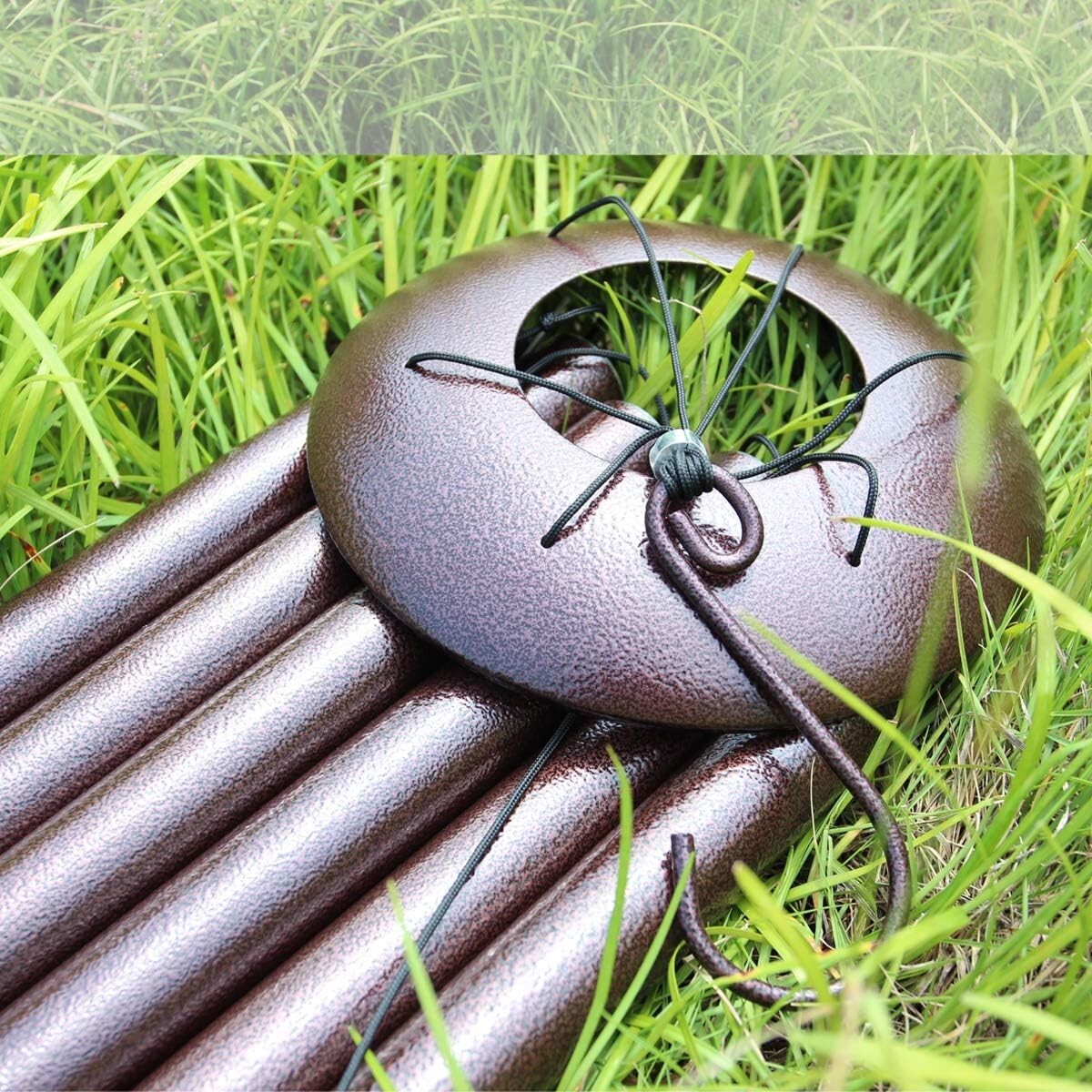 36" Outdoor Wind Chimes in Bronze - Deep Tones for Memorial Remembrance