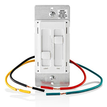 Load image into Gallery viewer, Compact SureSlide Fan Control with Adjustable Light Dimming - Easy Installation