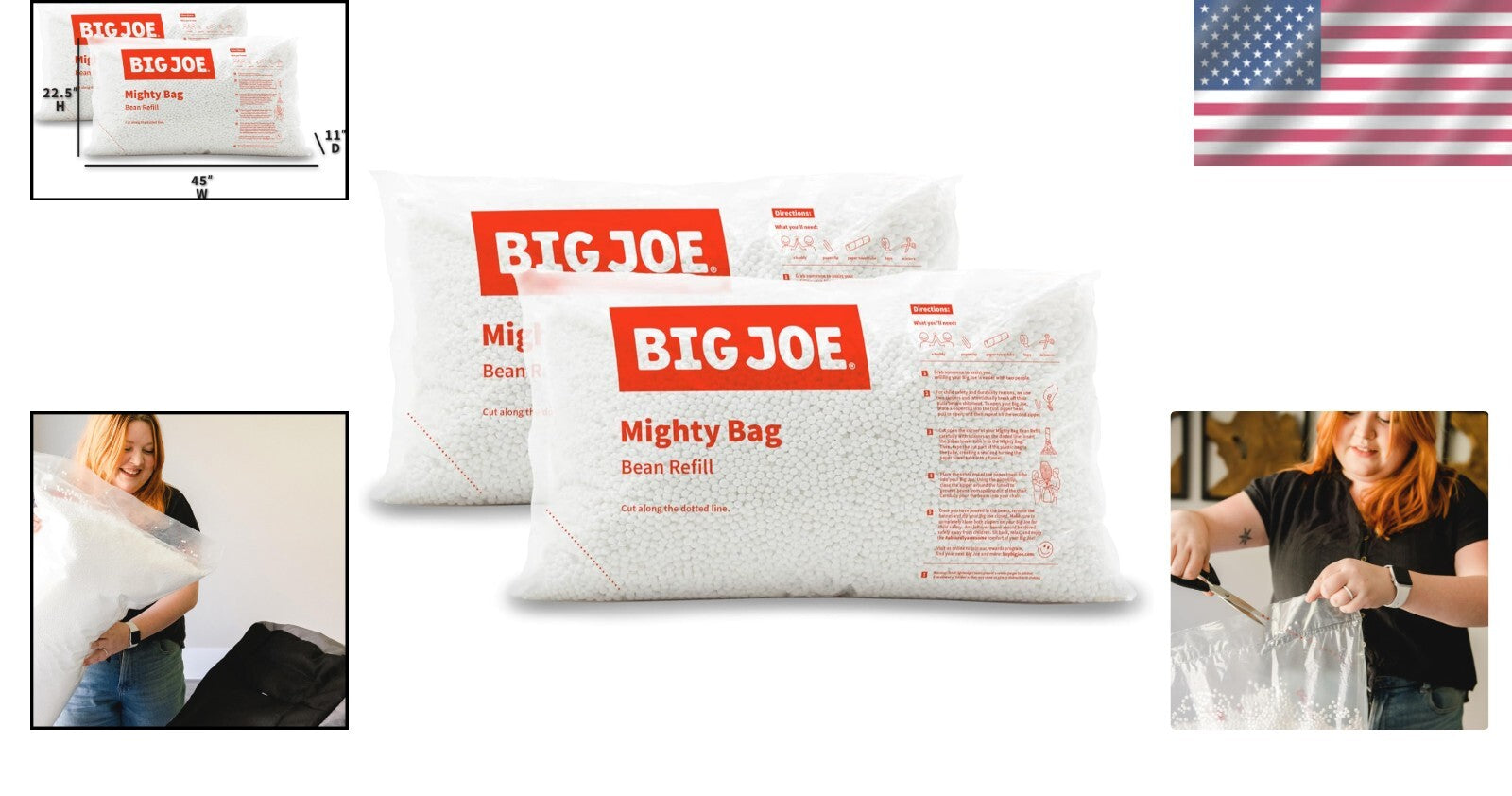 Refresh Your Home Decor with 100L Vegan Polystyrene Beans - 2-Pack Refill