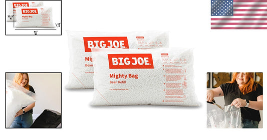 Refresh Your Home Decor with 100L Vegan Polystyrene Beans - 2-Pack Refill