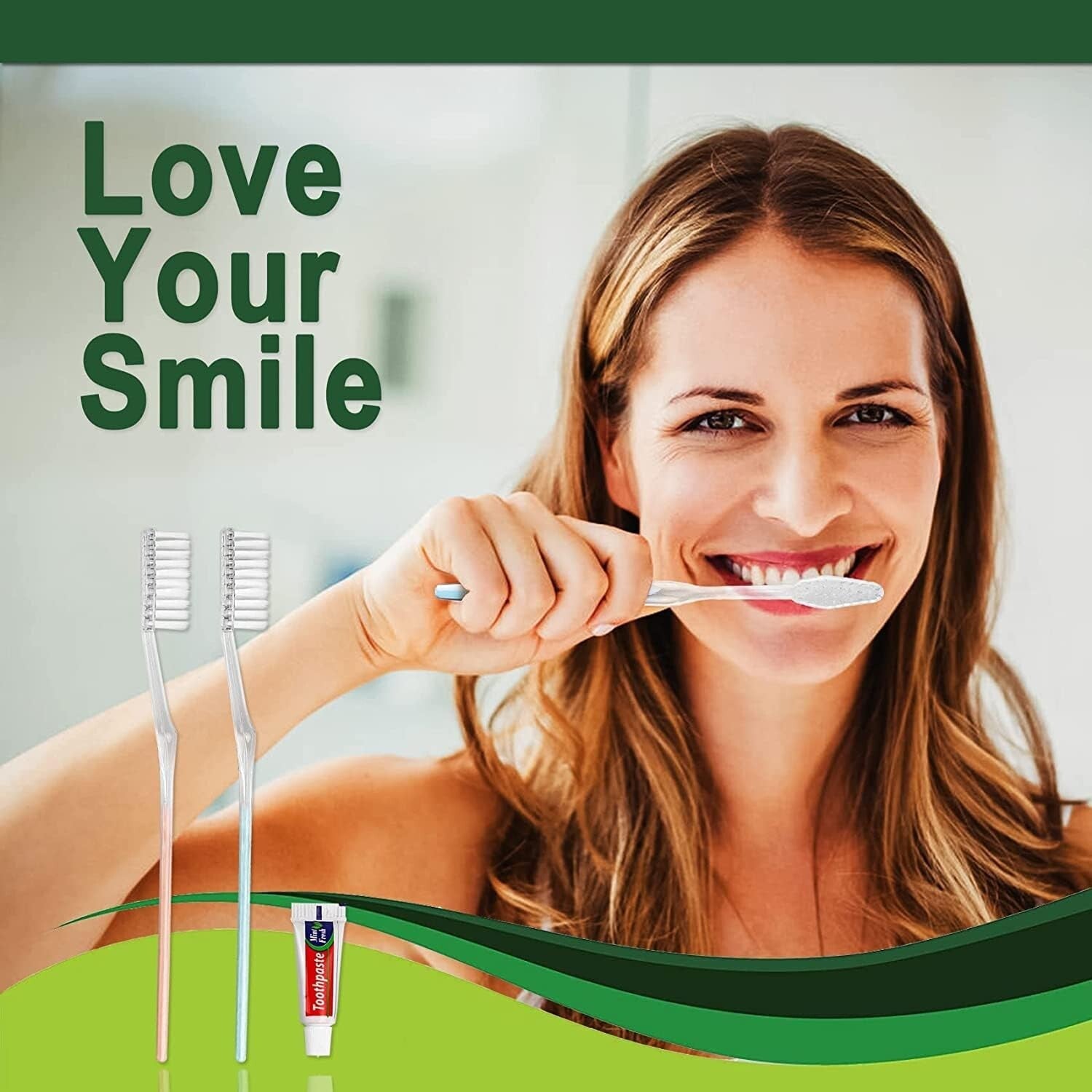 200-Pack Disposable Toothbrushes & Toothpaste - Perfect Travel Kit for Hygiene