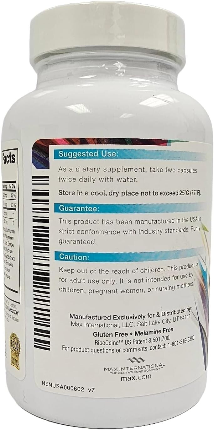 Clinically Proven RiboCeine Technology - 240 Vegetable Capsules for Wellness