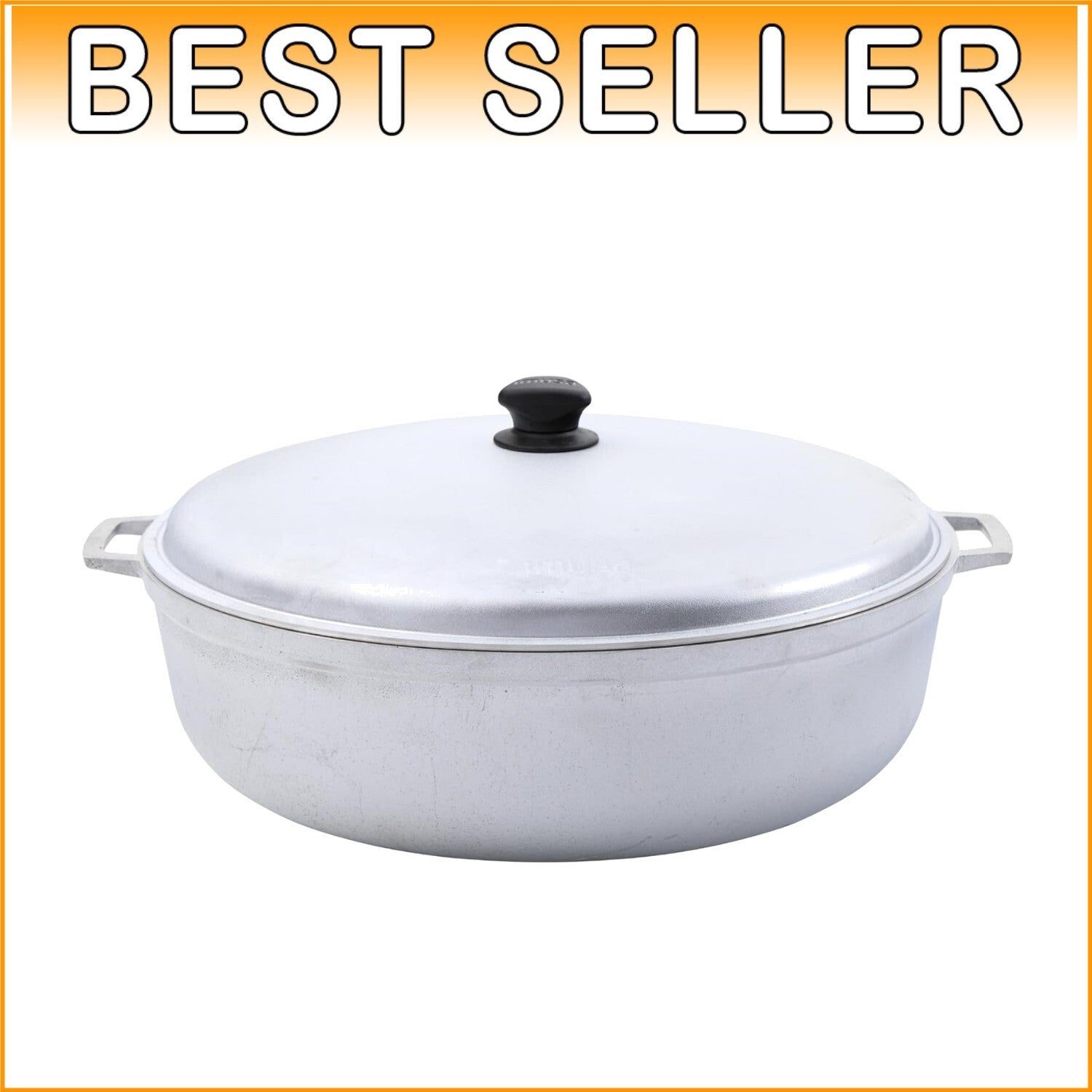 18-Quart Jumbo Traditional Caldero - Versatile Large Cooking Pot in Silver