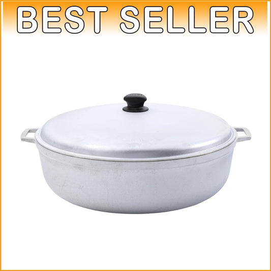 18-Quart Jumbo Traditional Caldero - Versatile Large Cooking Pot in Silver