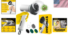 Load image into Gallery viewer, Cordless Electric Spin Scrubber with 3 Heads - Effortless Power Cleaning Brush