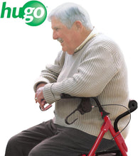 Load image into Gallery viewer, Elite Rollator Walker with 8-Inch Wheels - Ideal for Active Seniors, Garnet Red