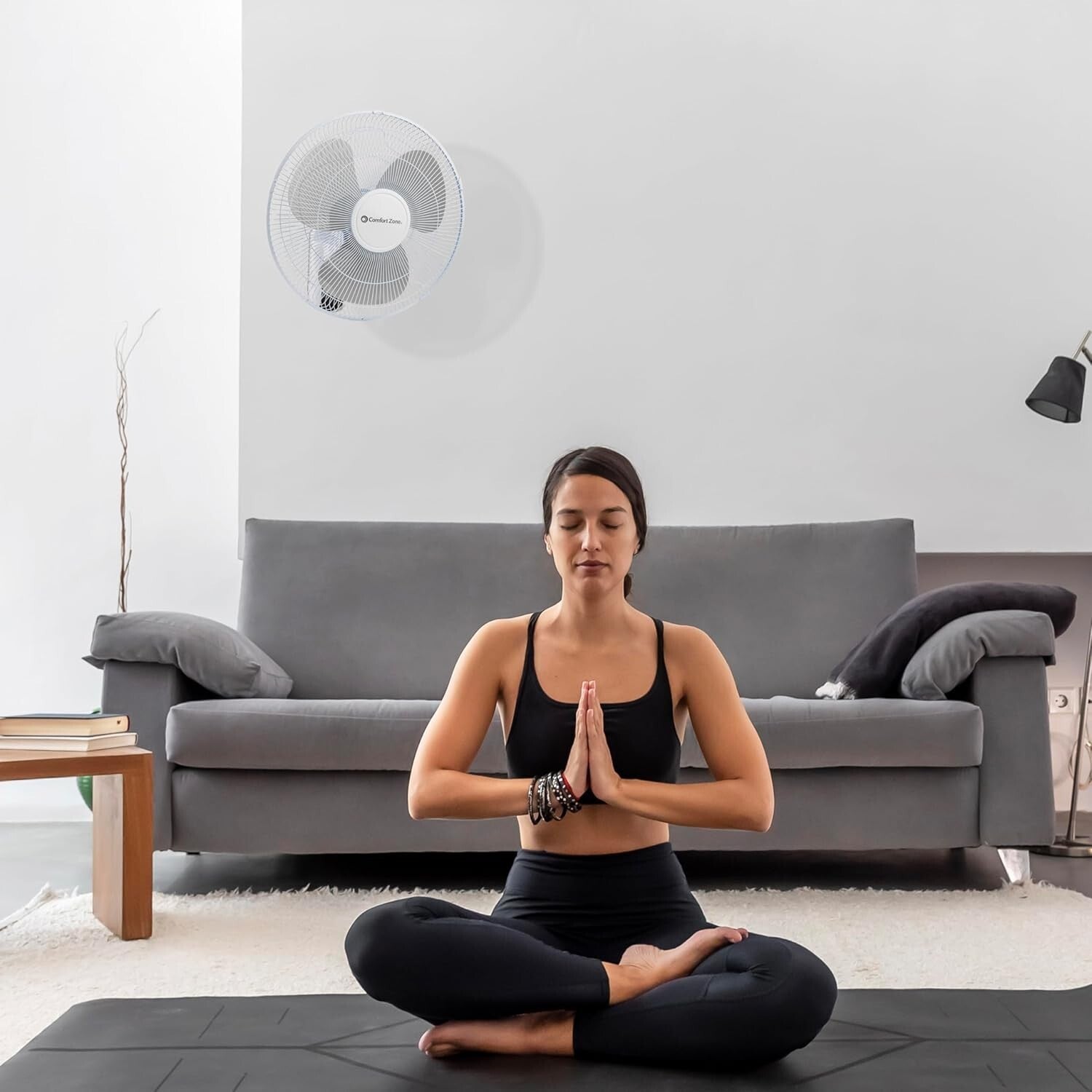 Adjustable 16-Inch Wall-Mount Fan with Remote - Perfect for Home, Office & Gym