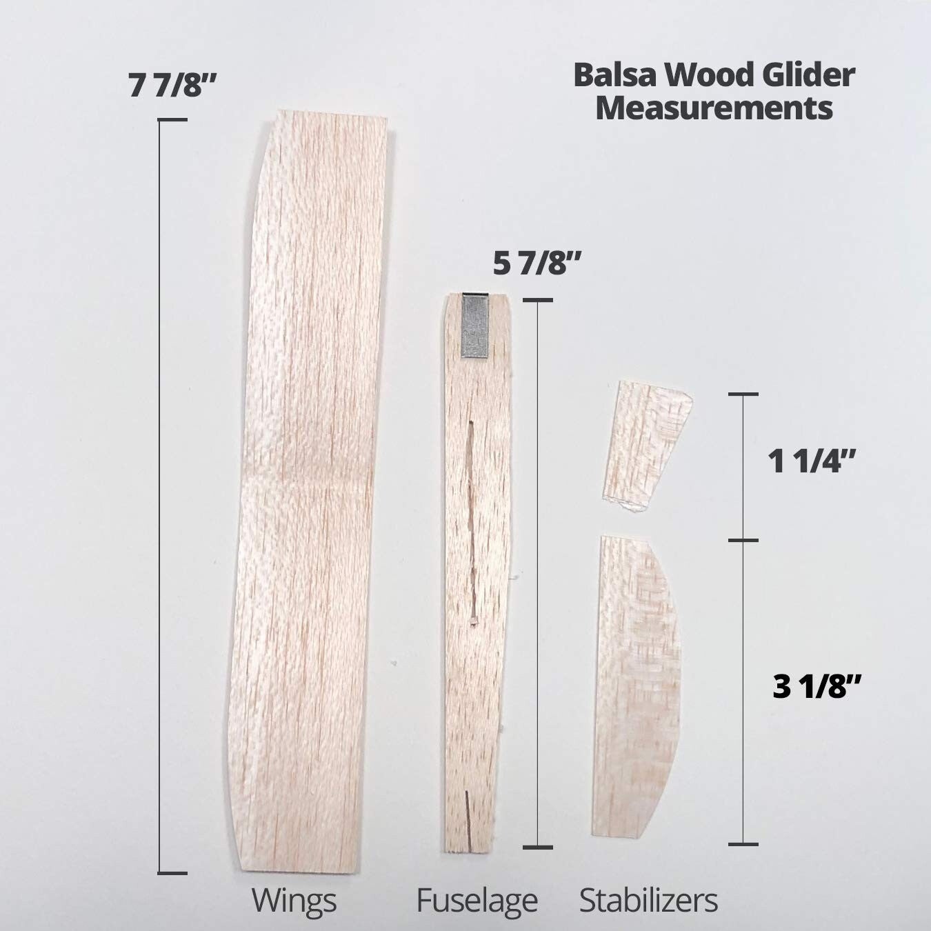 Balsa Wood Glider Model Planes - Perfect for Parties, STEM, and Camps