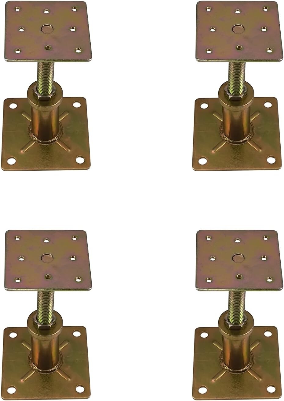 Adjustable Mini Screw Floor Jacks for Leveling - 4 Pack, 4500 lbs Capacity