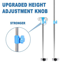 Load image into Gallery viewer, Lightweight IV Pole for Mobility Assistance - Adjustable 29.5-52.5 in, 4 Hooks