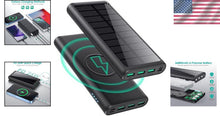 Load image into Gallery viewer, 5-in-1 Wireless Portable Charger 36800mAh – Solar &amp; Fast Charging Power Bank