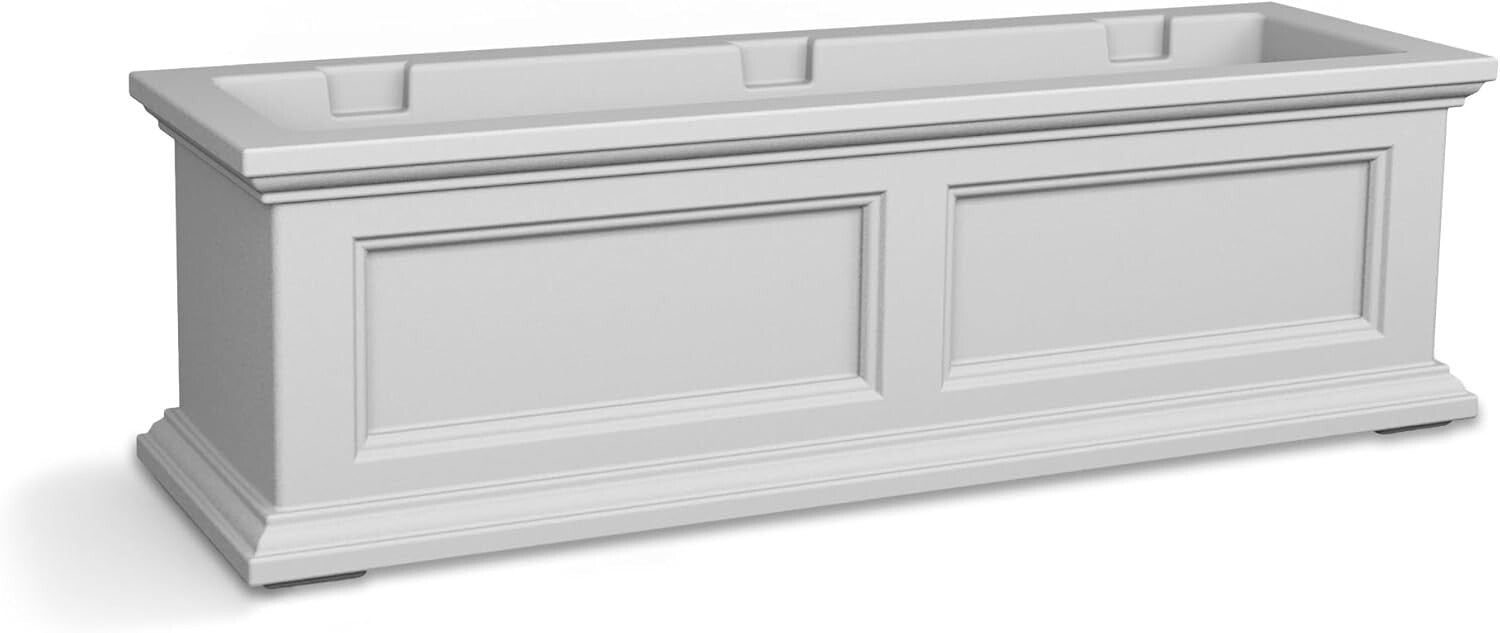 Durable 3-Foot Weather-Resistant Window Box Planter – Self-Watering Convenience