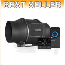 Load image into Gallery viewer, Smart 6” Inline Fan with Real-Time Climate Control - Perfect for Indoor Gardens