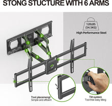 Load image into Gallery viewer, Articulating TV Wall Bracket for 37-86 Inches - Tilt, Swivel, and Easy Setup
