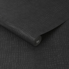 Load image into Gallery viewer, Charcoal Black Paste-the-Wall Wallpaper - Elegant Animal Pattern, Easy to Remove