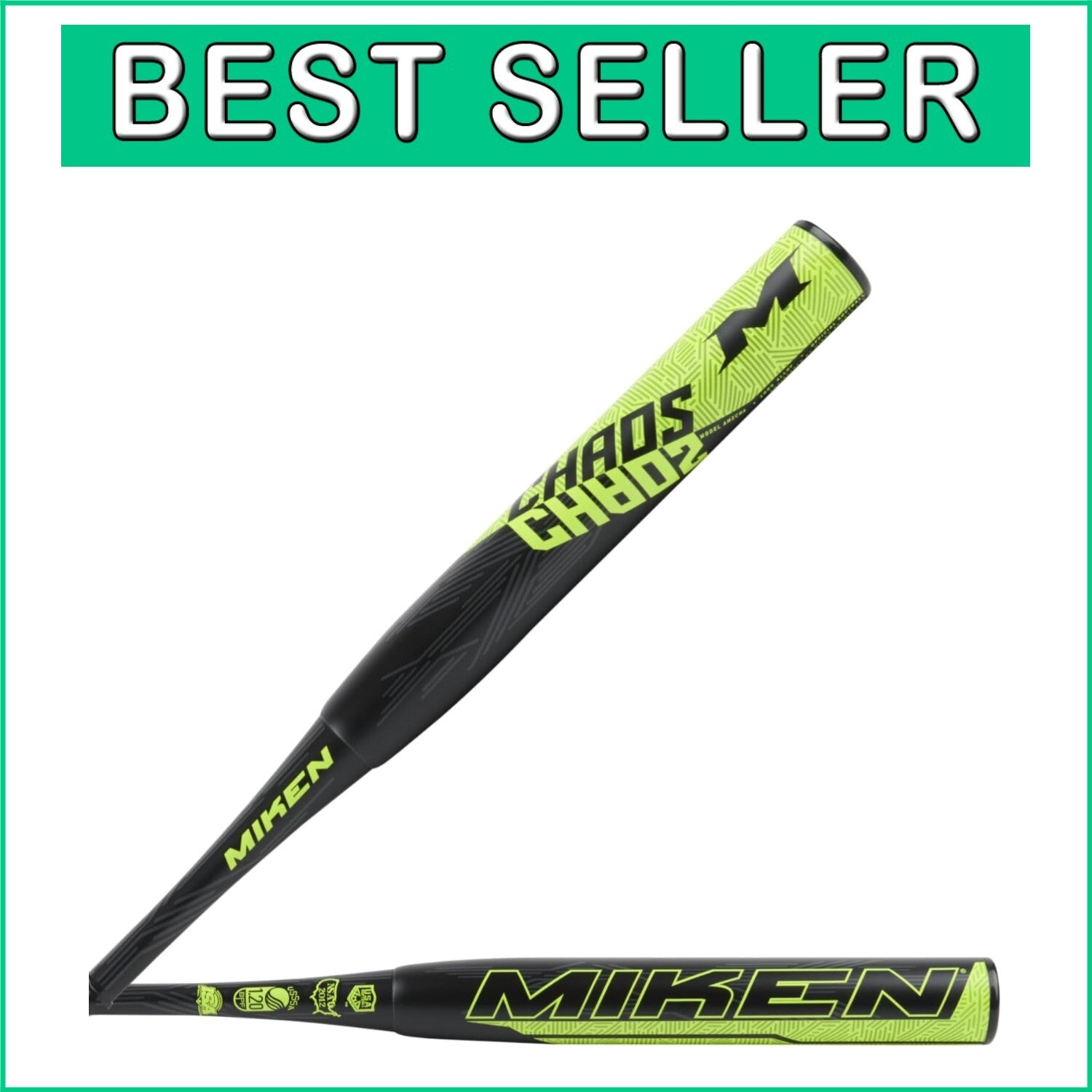 2021 Chaos Slowpitch Bat 34" 26 Oz | Lightweight Aluminum for Top Performance