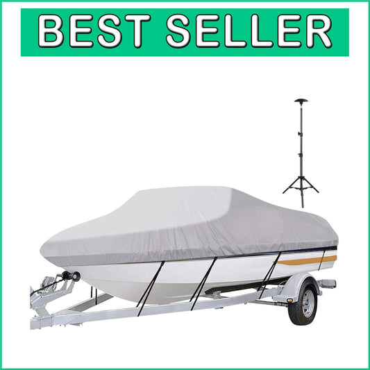 Durable UV Resistant Boat Cover 17'-19' - Fits Fishing, Ski, and Runabout Boats