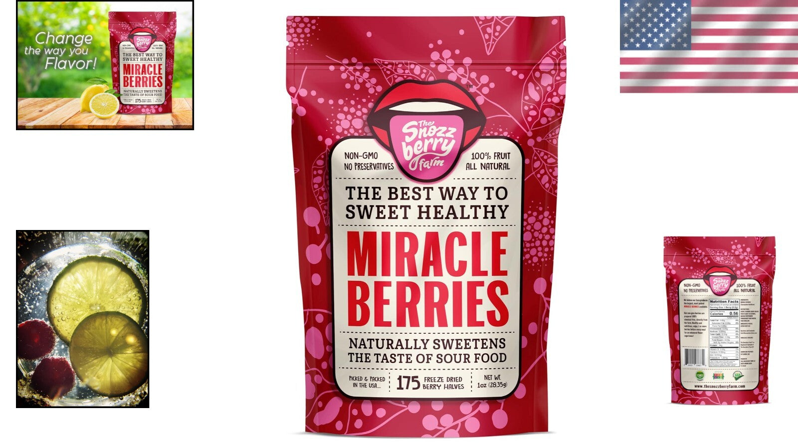 175 Premium Freeze-Dried Miracle Berries | A Fun Way to Cut Sugar and Cravings