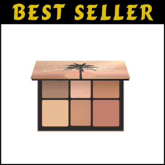 Cali Contour Palette: Matte Finish Highlighter & Bronzer – Compact and Portable