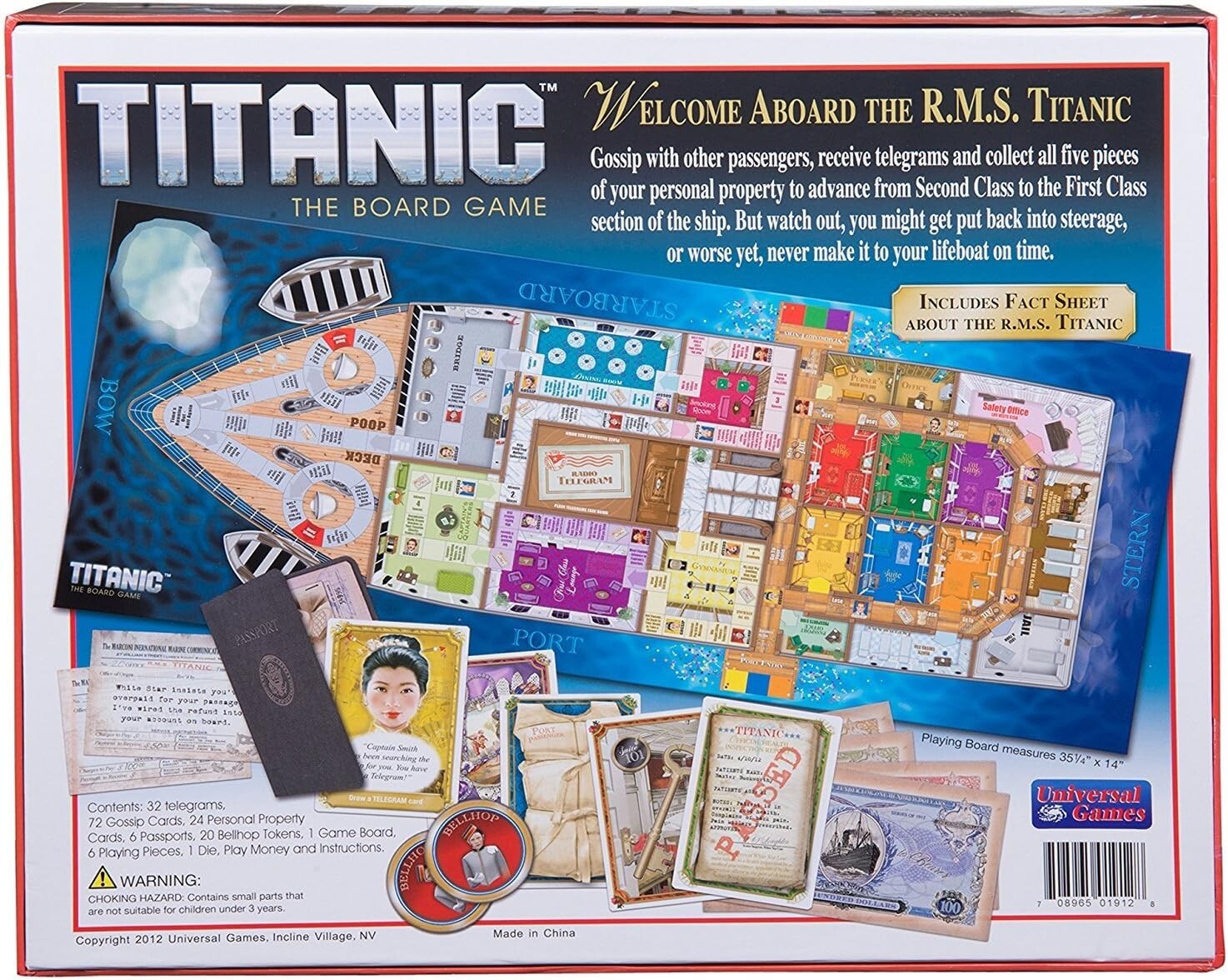 Experience the R.M.S. Titanic - Centennial Collector's Board Game Adventure