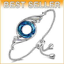Load image into Gallery viewer, Charming Adjustable Phoenix Bracelet with Austrian Sparkles - Gift-Ready Jewelry