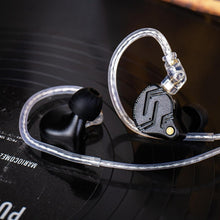 Load image into Gallery viewer, ZS12 PRO X Hybrid In-Ear Gaming Earbuds with 1DD+5BA Drivers - Dark Black